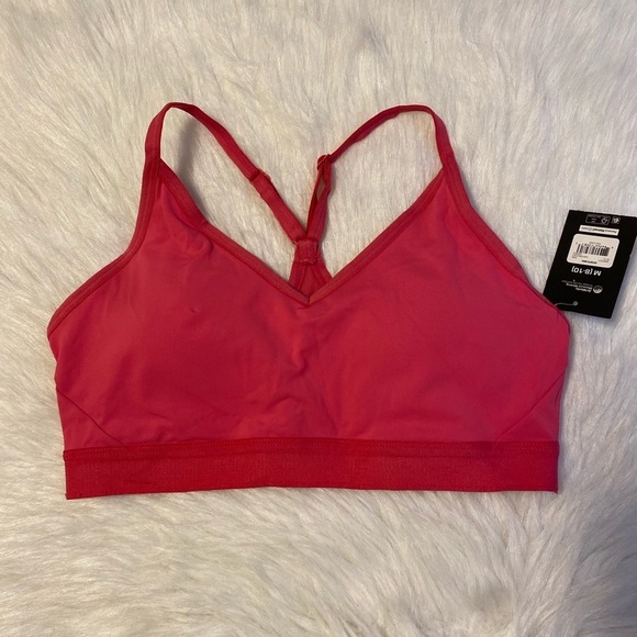 Athletic‎ Works Sports Bra Womens Size Medium Pink DriWorks Moisture Wicking - Picture 1 of 6